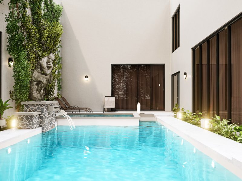 Transformez votre jardin avec une piscine en béton projeté !